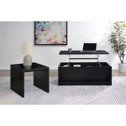 Coaster Knapp Contemporary Black Lift Top Coffee Table Model 706228-S2
