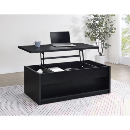 Coaster Knapp Contemporary Black Lift Top Coffee Table Model 706228