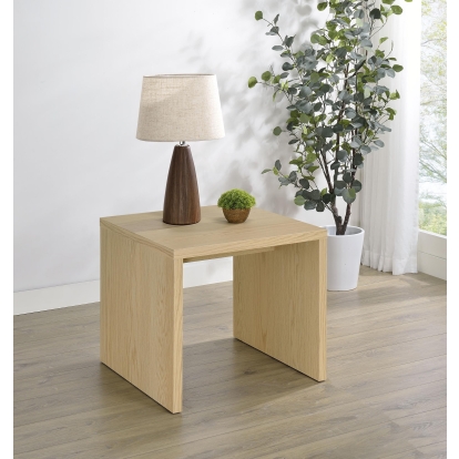 Coaster Canoga Transitional Light Oak End Table Model 706347