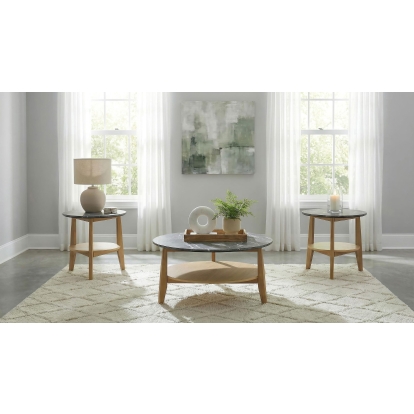 Coaster Bradley Mid-Century Modern Grey End Table Model 706448-S3