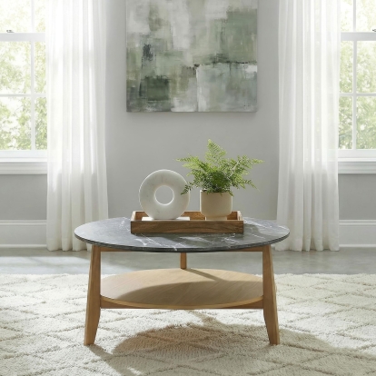 Coaster Bradley Mid-Century Modern Grey Coffee Table Model 706448
