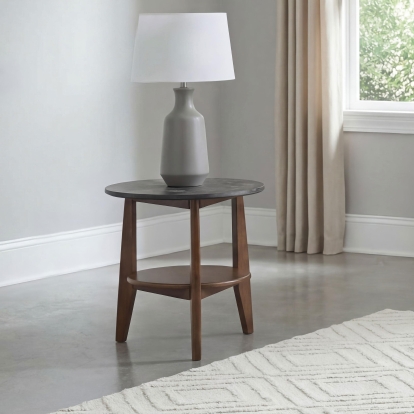Coaster Bradley Mid-Century Modern Smokey Grey End Table Model 706457