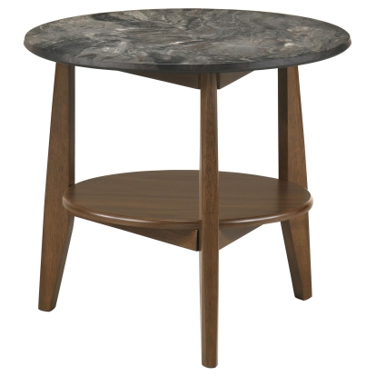 Coaster Bradley Mid-Century Modern Smokey Grey End Table Model 706457
