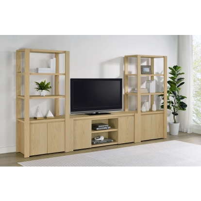 Coaster Laurelton Transitional Light Oak Entertainment Center - Overall Model 708222-Set