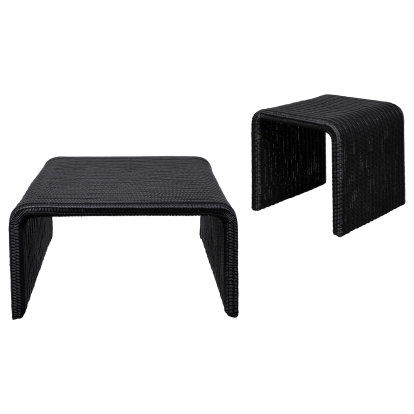 Coaster Cahya Coastal Black Coffee Table Model 708518-S2