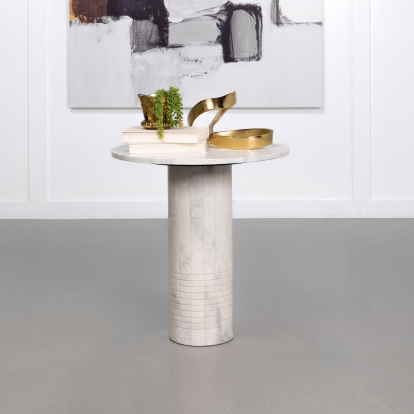 Coaster Astoria Contemporary White End Table Model 709667
