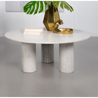 Coaster Astoria Contemporary White Coffee Table Model 709668