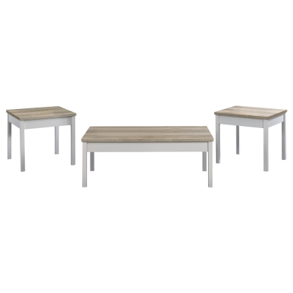 Coaster Stacie Coastal Distressed Pine Coffee Table Model 709950