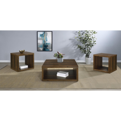 Coaster Frisco Farmhouse Dark Pine Coffee Table Model 710508-S3