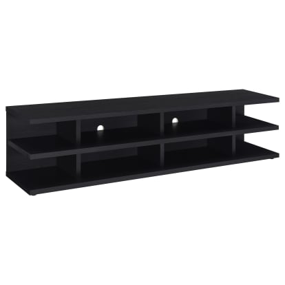 Coaster Cartmill Contemporary Black 78" Tv Stand Model 710533