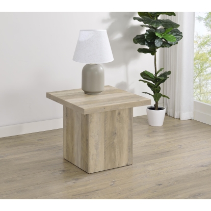 Coaster Devar Transitional Distressed Pine End Table Model 710877