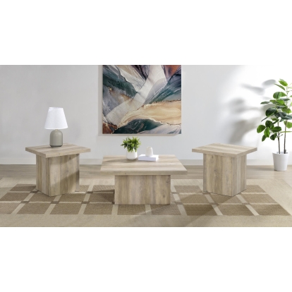 Coaster Devar Transitional Distressed Pine Coffee Table Model 710878-S3