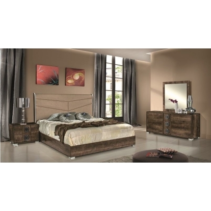 Modrest Athen Italian Modern Bedroom Set Brown Bedroom Set 71189A|71190A VGACATHEN-SET