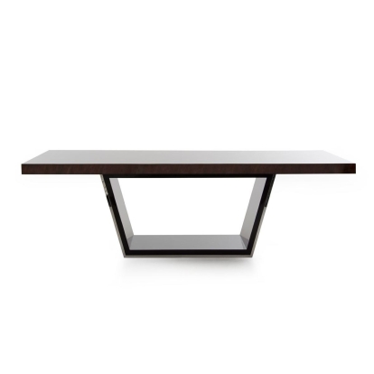 Modrest Christa Modern Ebony High Gloss Dining Table Ebony Dining Table 71832 VGHB220T