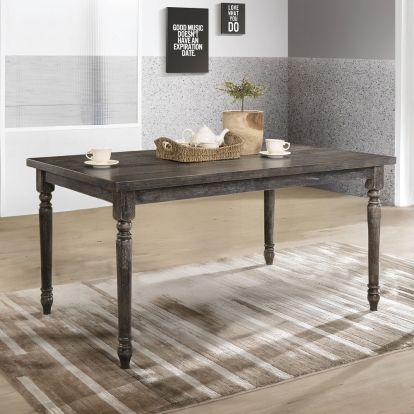 ACME Claudia II Weathered Gray Dining Table Model 71880