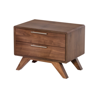 Nova Domus Soria Mid-Century Walnut Nightstand Walnut Nightstand 71883 VGMABR-32-NS