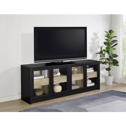 Coaster Denison Transitional Black 79" Tv Stand Model 720223