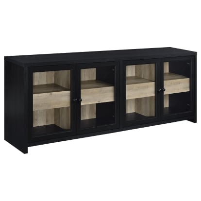 Coaster Denison Transitional Black 79" Tv Stand Model 720223