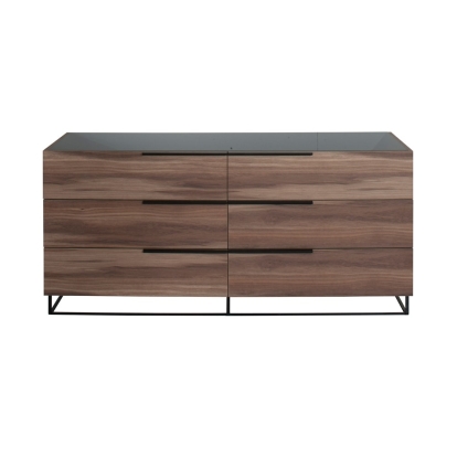 Nova Domus Matteo Modern Italian Walnut Dresser Walnut Dresser 72121B VGACMATTEO-DRS