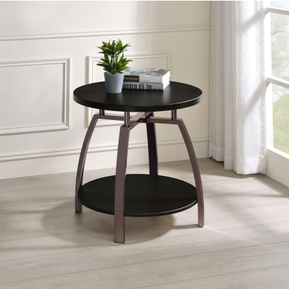 Coaster Dacre Contemporary Dark Charcoal End Table Model 722207