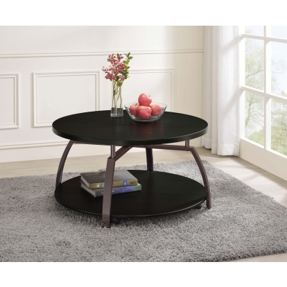 Coaster Dacre Contemporary Dark Charcoal Coffee Table Model 722208