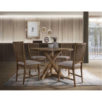 ACME Wallace II Weathered Oak Dining Table Model 72310