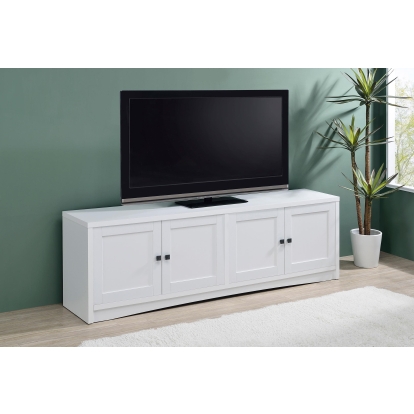 Coaster Laughlin Transitional White 78" Tv Stand Model 724113