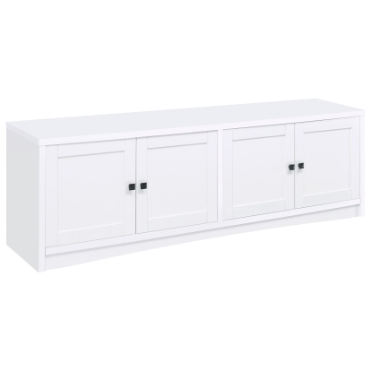 Coaster Laughlin Transitional White 78" Tv Stand Model 724113