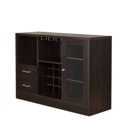 ACME Hazen Espresso Wine Cabinet Model 72640