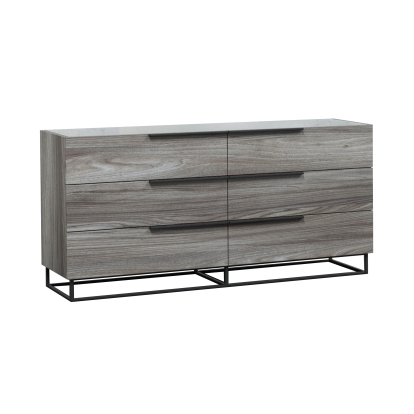 Nova Domus Enzo Italian Modern Grey Oak Dresser Grey Dresser 72714B VGACENZO-DRS