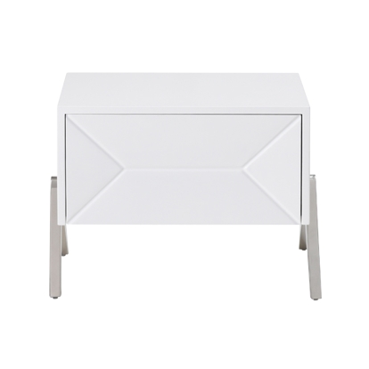 Modrest Candid Modern White Nightstand White Nightstand 72983 VGVCN1109