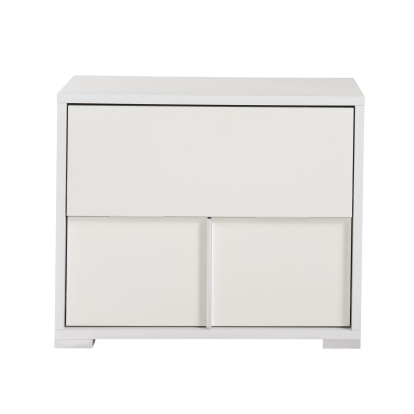 Modrest Nicla Italian Modern White Nightstand White Nightstand 73077A VGACNICLA-NS
