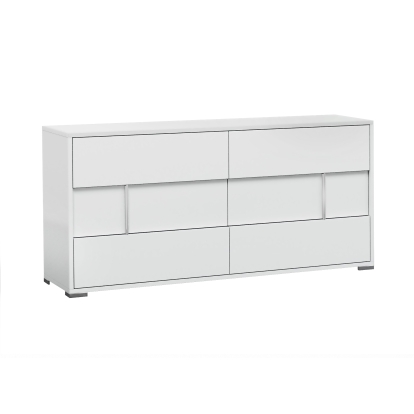 Modrest Nicla Italian Modern White Dresser White Dresser 73078 VGACNICLA-DRS