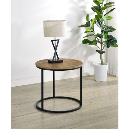 Coaster Lainey Rustic Mango End Table Model 736037
