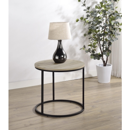 Coaster Lainey Rustic Distressed Pine End Table Model 736047