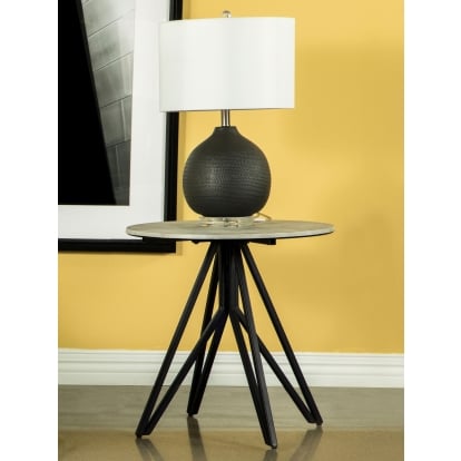 Coaster Hadi Rustic Cement End Table Model 736177