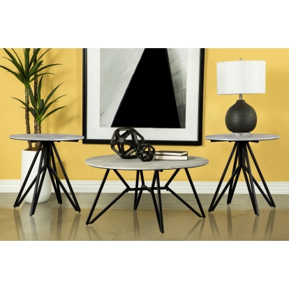 Coaster Hadi Rustic Cement Coffee Table Model 736178-S3