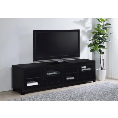 Coaster Jupiter Contemporary Black 79" Tv Stand Model 736303