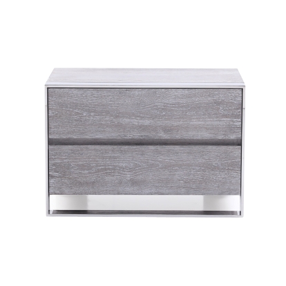 Modrest Arlene Modern Grey Elm Nightstand Grey Nightstand 73953 VGVCN006