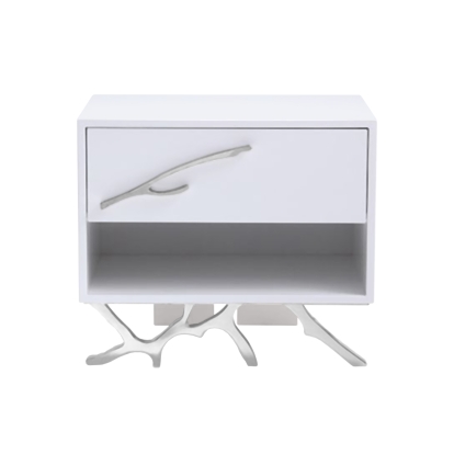 Modrest Legend Modern White Nightstand White Nightstand 74018|74018A|78137 VGVCN8111-WHT