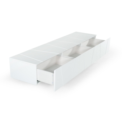 Modrest Chrysler Modern White TV Stand White TV Stand 74227A VGVCTV8978-WHT