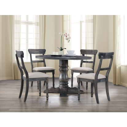 ACME Leventis Weathered Gray Dining Table Model 74640
