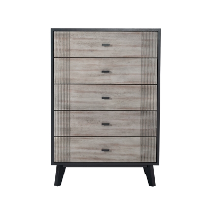 Nova Domus Panther Contemporary Grey & Black Chest Black Chest 74766 VGMABR-77-CHEST