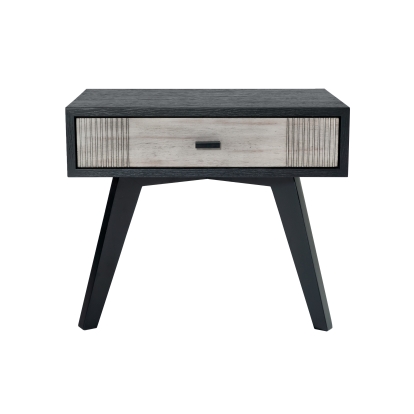 Nova Domus Panther Contemporary Grey & Black Nightstand Grey Nightstand 74767 VGMABR-77-NS