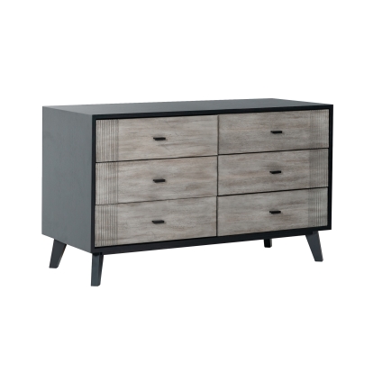 Nova Domus Panther Contemporary Grey & Black Dresser Black Dresser 74768 VGMABR-77-DRS