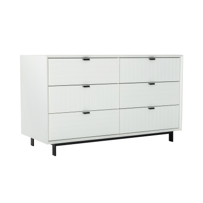 Nova Domus Valencia Contemporary White Dresser White Dresser 74772 VGMABR-76-DRS