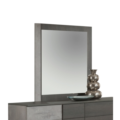 Nova Domus Palermo Italian Modern Faux Concrete & Grey Mirror Grey Mirror 74782A VGACPALERMO-MIR