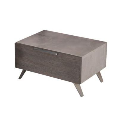 Nova Domus Bronx Italian Modern Faux Concrete & Grey Nightstand Grey Nightstand 75453 VGACBRONX-NS