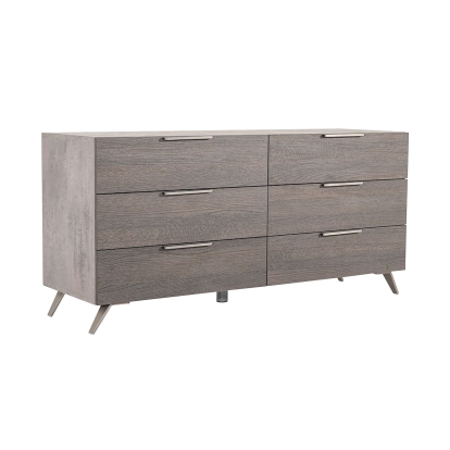 LA Furniture Bronx Italian Modern Faux Concrete & Grey Dresser VGACBRONX-DRSR Contemporary Style by Vig Furnitrue Number 75454 Catch Home Goods