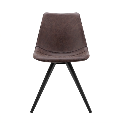 Modrest Condor Modern Brown Dining Chair (Set of 2) Brown Dining Chair 75909Z VGEWF3218BA
